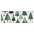 thumbnail image 1 of White Christmas Tree Pattern Kitchen Rug Mat,Kitchen Runner Rugs Non Skid Washable,Decorative Kitchen Floor Mats for Kitchen,Sink,Laundry,17"X47", 1 of 5