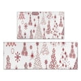 thumbnail image 1 of White Christmas Tree Pattern Kitchen Rugs Sets Of 2,Anti Fatigue Kitchen Mat Rugs Non Slip Washable,Decorative Kitchen Floor Mats for Kitchen,Sink,Laundry,17"x30"+17"x47", 1 of 7