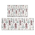 thumbnail image 1 of White Christmas Tree Pattern Kitchen Rugs Sets Of 2,Anti Fatigue Kitchen Mat Rugs Non Slip Washable,Decorative Kitchen Floor Mats for Kitchen,Sink,Laundry,17"x30"+17"x47", 1 of 7