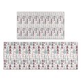thumbnail image 1 of White Christmas Tree Pattern Kitchen Rugs Sets Of 2,Anti Fatigue Kitchen Mat Rugs Non Slip Washable,Decorative Kitchen Floor Mats for Kitchen,Sink,Laundry,17"x30"+17"x47", 1 of 7