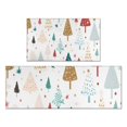 thumbnail image 1 of White Christmas Tree Pattern Kitchen Rugs Sets Of 2,Anti Fatigue Kitchen Mat Rugs Non Slip Washable,Decorative Kitchen Floor Mats for Kitchen,Sink,Laundry,17"x30"+17"x47", 1 of 7