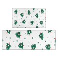 thumbnail image 1 of White Christmas Tree Pattern Kitchen Rugs Sets Of 2,Anti Fatigue Kitchen Mat Rugs Non Slip Washable,Decorative Kitchen Floor Mats for Kitchen,Sink,Laundry,17"x30"+17"x47", 1 of 7