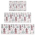 thumbnail image 1 of White Christmas Tree Pattern Kitchen Rugs Sets Of 3,Kitchen Runner Rugs Non Skid Washable,Decorative Kitchen Floor Mats for Kitchen,Sink,Laundry,17"x30"+ 17"x47" + 17"x59", 1 of 6