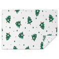 thumbnail image 1 of White Christmas Tree Pattern Rectangle Tablecloth 60"x84",Waterproof Polyester Rectangle Table Cloth, Wipeable Spillproof Polyester Tablecloth for Dining, Camping, Indoor and Outdoor, 1 of 5