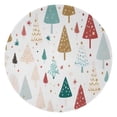 thumbnail image 1 of White Christmas Tree Pattern Round Blanket,Comfortable Soft Flannel Throw Blanket,All Season,Warm Lightweight Blankets for Sofa Bed Couch Living Room Chair 60"x60", 1 of 5
