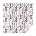 thumbnail image 1 of White Christmas Tree Pattern Square Tablecloth,Waterproof Square Table Cover,Wipeable Spillproof Washable Table Cover for Home Kitchen Party Decor 42"X42"(107x107cm), 1 of 6