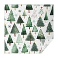 thumbnail image 1 of White Christmas Tree Pattern Square Tablecloth,Waterproof Square Table Cover,Wipeable Spillproof Washable Table Cover for Home Kitchen Party Decor 42"X42"(107x107cm), 1 of 6