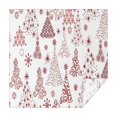 thumbnail image 1 of White Christmas Tree Pattern Square Tablecloth,Waterproof Square Table Cover,Wipeable Spillproof Washable Table Cover for Home Kitchen Party Decor 60"x60"(152x152cm), 1 of 6