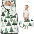 thumbnail image 1 of White Christmas Tree Pattern Toddler Nap Mats for Kids Preschool,50"x20" Sleeping Mat Bag or Kids,Toddler Sleeping Bag,Toddler Nap Mat or Daycare, 1 of 6
