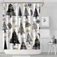 thumbnail image 1 of White Christmas Tree and Snowflake Pattern Shower Curtain 72"x84" ,Bathroom Decorative Shower Curtains Set with 12 Hooks,Modern Waterproof Washable Shower Curtain, 1 of 6