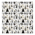thumbnail image 1 of White Christmas Tree and Snowflake Pattern Summer Placemats Table Placemats Set Of 6-Linen Kitchen Washable Placemats Table Mats 11.8"x17.7" Non-Slip Heat Resistant, 1 of 5