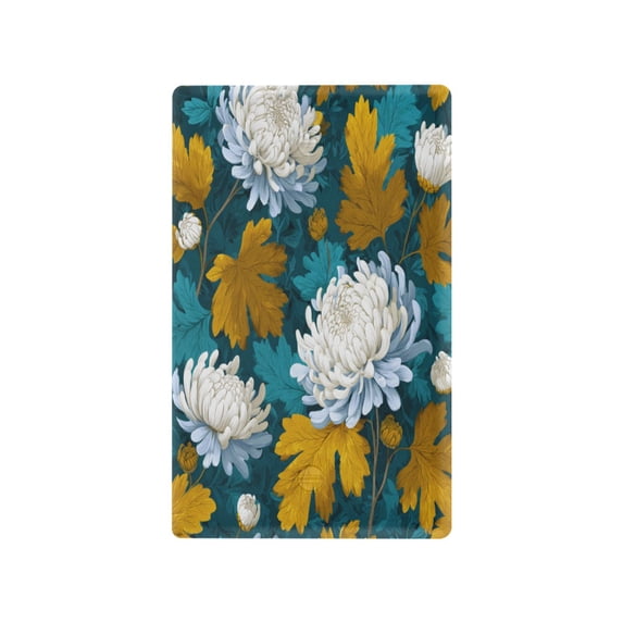 White Chrysanthemums Light Switch Cover Switch Plate Outlet Cover Plug Cover for Electrical Outlet