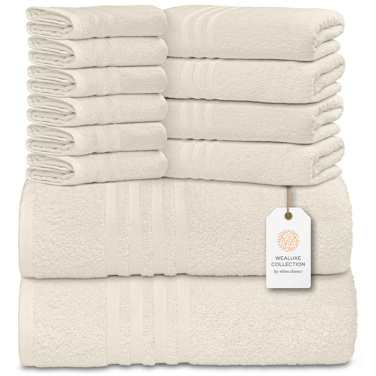 Cotton Bath Towels Absorbent Soft Spa Hand Towels Washcloths Large
