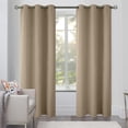 thumbnail image 1 of White Classic [2-Panels] Cozlo Blackout Curtains for Bedroom with Grommet Black Out Room Darkening Window Curtains Thermal Insulated Drapes (42x84 inch, Beige), 1 of 5