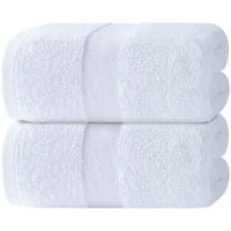White Classic Bath Sheet Towels - 650 GSM Cotton Luxury Bath Towels Extra Large 35x70, Highly Absorbent and Quick Dry Hotel Quality Extra Large Bath Towels Oversized, White, 2 pack