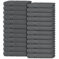 thumbnail image 1 of White Classic Wealuxe Collection 24-Piece 600 Gsm Ring-Spun Cotton Washcloths, Dark Gray, 12 x 12, 1 of 7