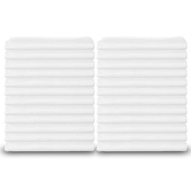 White Classic Elite White Bulk Pillow Cases Standard Size, Thread Count