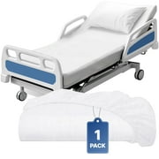 White Classic 2 Pack 200 Classic White Solid Print Soft Cotton Polyester Knitted Fitted Bed Sheets