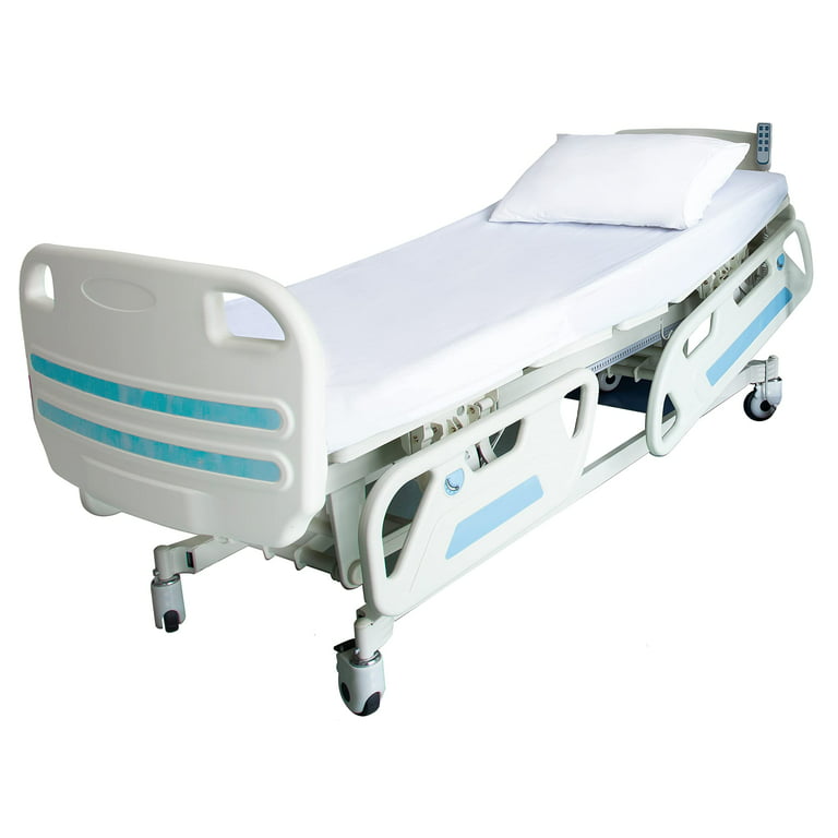 White Classic Fitted Hospital Bed Sheets, 36 inchx80 inchx9 inch