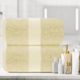 thumbnail image 1 of White Classic Hotel Collection 650 Gsm Cotton Bath Sheet Towels, Oversized Bathroom Towels, Beige, 35 x 70, 2 Pack, 1 of 10
