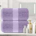thumbnail image 1 of White Classic Luxury Bath Sheet Towels Extra Large | Highly Absorbent Hotel spa Collection Bathroom Towel | 35x70 Inch | 2 Pack (Lavender), 1 of 8