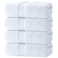 thumbnail image 1 of White Classic Hotel Collection 700 Gsm Turkish Cotton Bath Towels, Bathroom Towels Set, White, 27 x 54, 4 Pack, 1 of 8