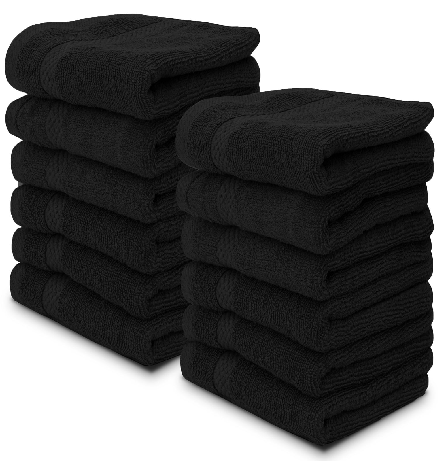 Small discount black towels