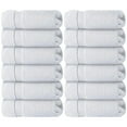 thumbnail image 1 of White Classic Luxury Cotton 12 Pc Washcloth Set, Hotel Style Small Bath Towel and Face Cloth 13x13, White Soft Plush Washcloth Pack of 12, Thick High Absorbent Wash Clothes, Bathroom Face Towels, 1 of 8