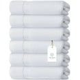 thumbnail image 1 of White Classic Luxury Cotton 6 Pc Hand Towels Set, Hotel Style Small Bath Towel and Face Towel 16x30, White Soft Plush Bath Towels Pack of 6, Thick Quick Dry Spa Gym Towels, White Bathroom Hand Towels, 1 of 7
