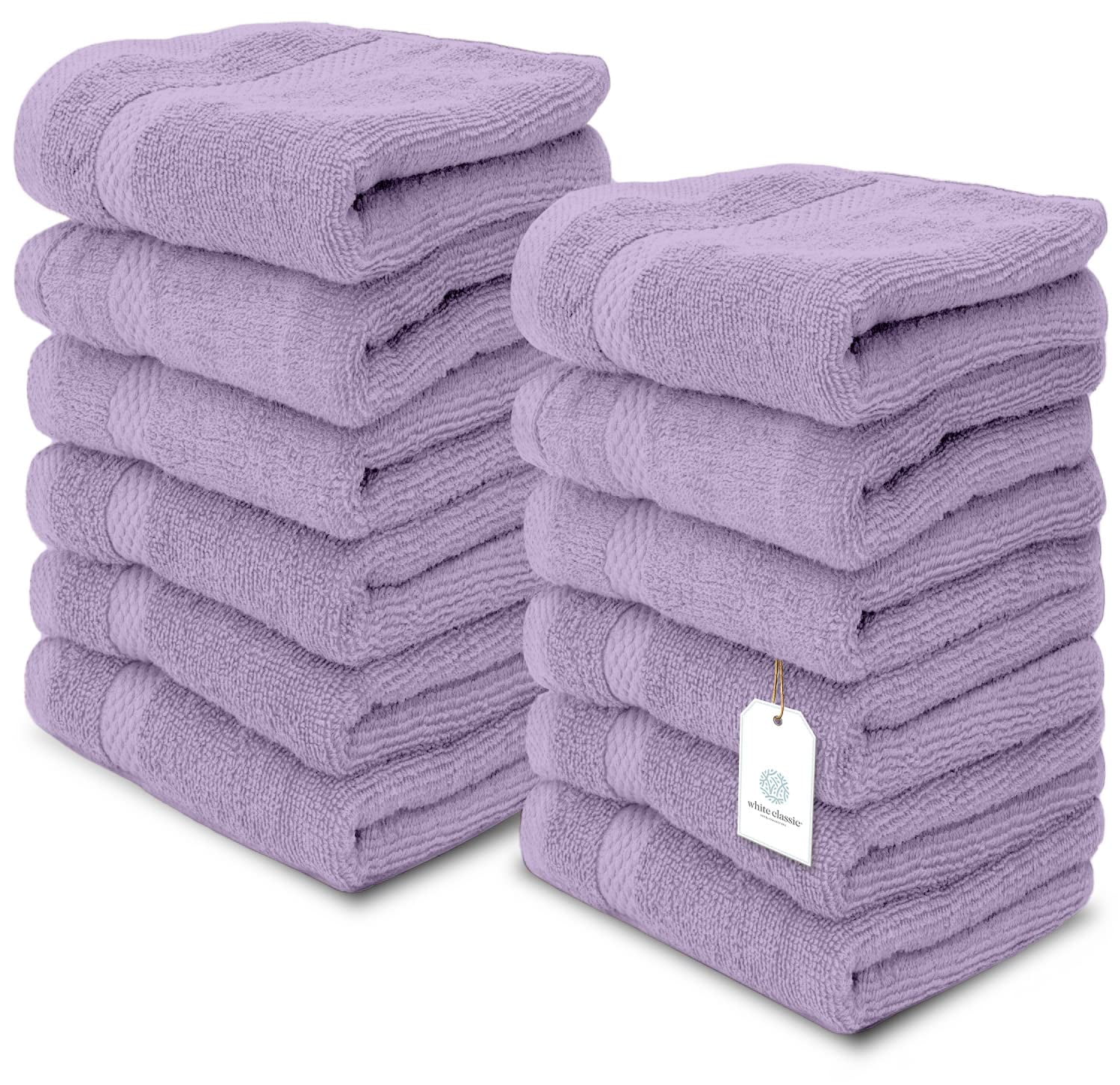 COZYART Lavender Luxury Bath Towels Set, Cotton Hotel Large Bath Towels  Bulk for Bathroom, Thick Bathroom Towels Set of 6 with 2 Bath Towels, 2  Hand