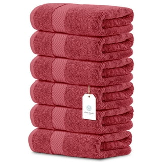 santens, Bath, Santens Deep Red Burgundy Hand Towel In Snow Pine Claret  Nwt Cotton