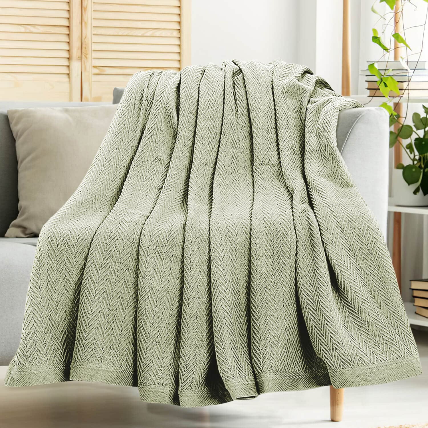 Thermal cotton blanket queen sale