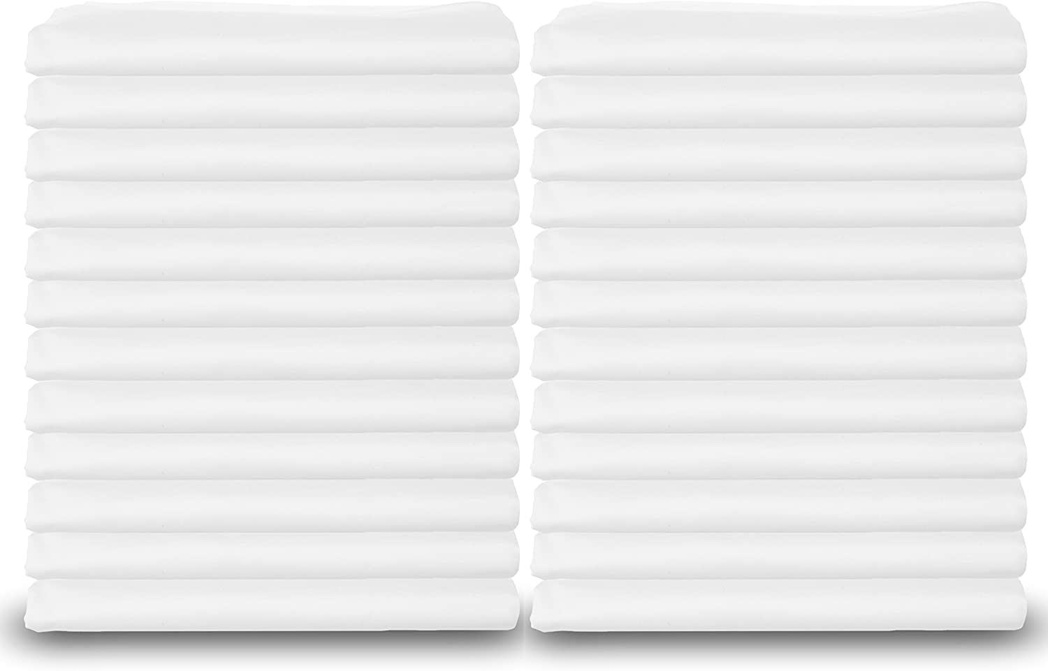 White Classic Standard Size White Pillow Case Set, 200Thread Count