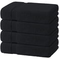 thumbnail image 1 of White Classic Wealuxe Black Bath Towels Set of 4 - 27 x 54 Inch, 100% Ring Spun Cotton 650GSM, Extra Absorbent, Soft Towels for Bathroom, Shower, Hotel, Gym, Spa, 1 of 7