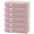 thumbnail image 1 of White Classic Wealuxe Pink Bath Towels 24x50 inch, Cotton Towel Set for Bathroom, Hotel, Gym, Spa, Soft Extra Absorbent Quick Dry 6 Pack, 1 of 8