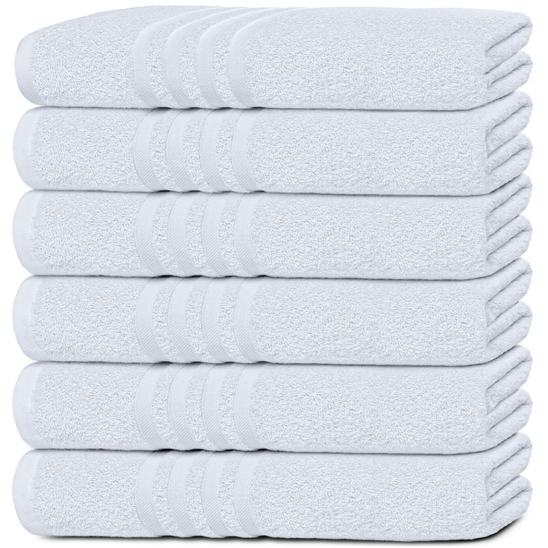 Wealuxe Small Bath Towels 22x44 Inches, 100% Cotton Lightweight