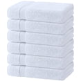 thumbnail image 1 of White Classic Wealuxe White Bath Towels 24x50 inch, Cotton Towel Set for Bathroom, Hotel, Gym, Spa, Soft Extra Absorbent Quick Dry 6 Pack, 1 of 8
