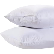 White Classic Luxury Collection 200 Thread Count Cotton Zippered Pillow Protectors, White, King, 2 Count