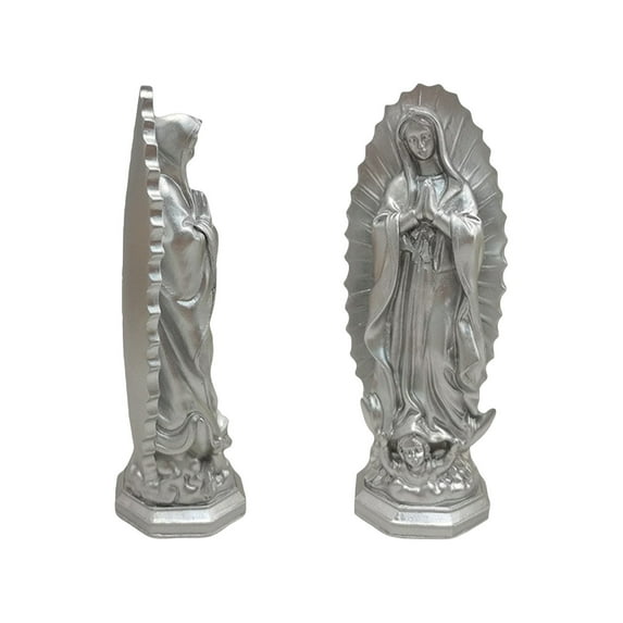 White Classical Mary Resin Craft | Interior Decoration Garden Ornament Religious Gift | Home Living Room Desk Decor Blessing Inspirational Collection One Size