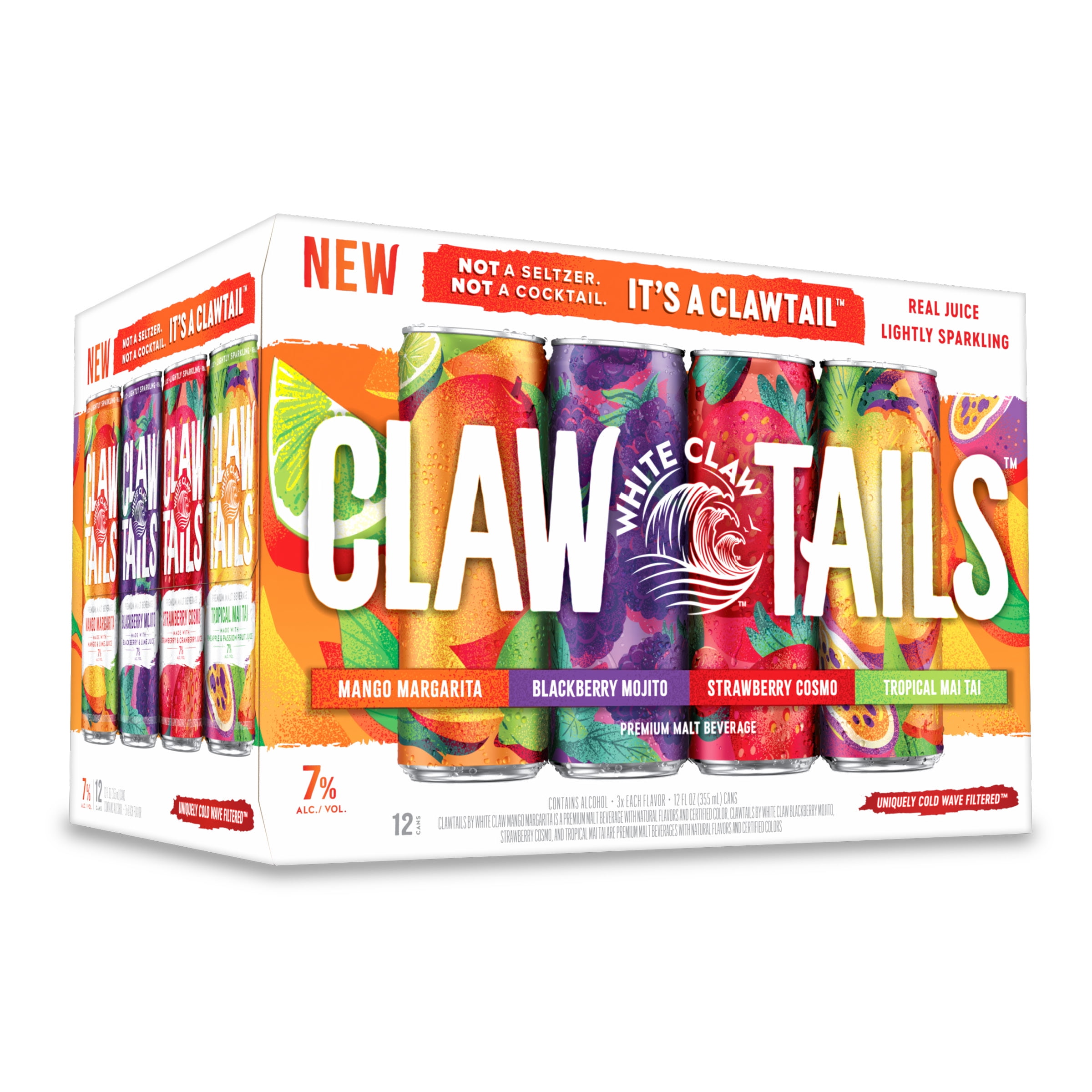 White Claw Clawtails by , 12 Pack, 12 fl oz Cans, 7% ABV
