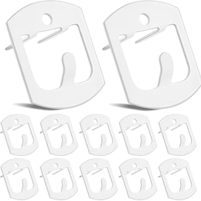White Claw Drywall Picture Hangers, 12 Pack 40Lbs Heavy Duty Wall Hanger Hooks, No Drill Installation No with Reinforcement Hole for Picture Frame Mirror Photo Office Decor