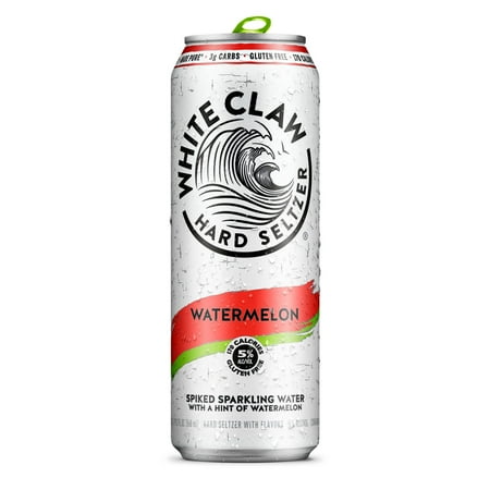 White Claw Hard Seltzer Watermelon, 19.2 fl oz Can, 5% ABV