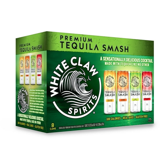 White Claw Spirits Tequila Smash Variety pack, 8 pack, 12 fl oz Cans, 5% ABV