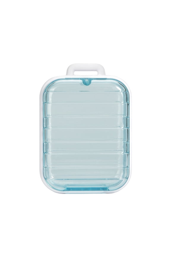 White Clear Magnetic Seal Storage Case Hanging Organizer For Tiny Dolls Keychains Photos Keepsakes Protective Container