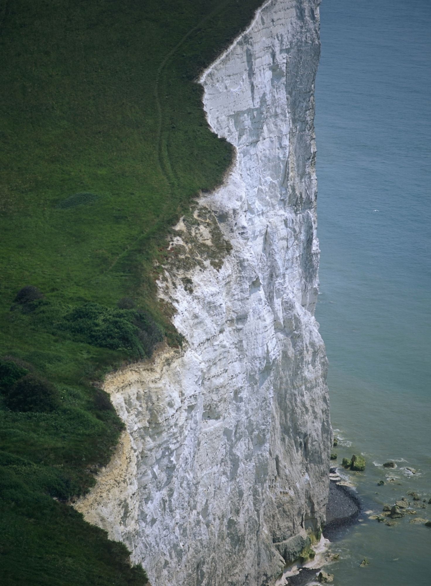 White Cliffs Of Dover High Angle View Canvas Art - Chris Parker Design Pics (26 x 36)