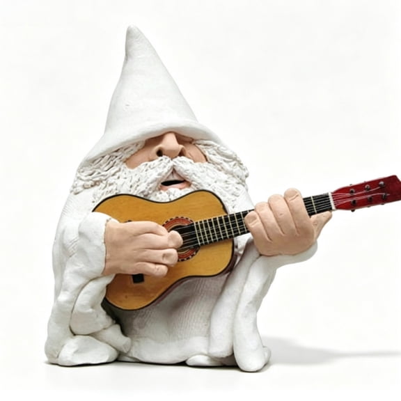 White Cloak Dwarf Outdoor Garden Statue