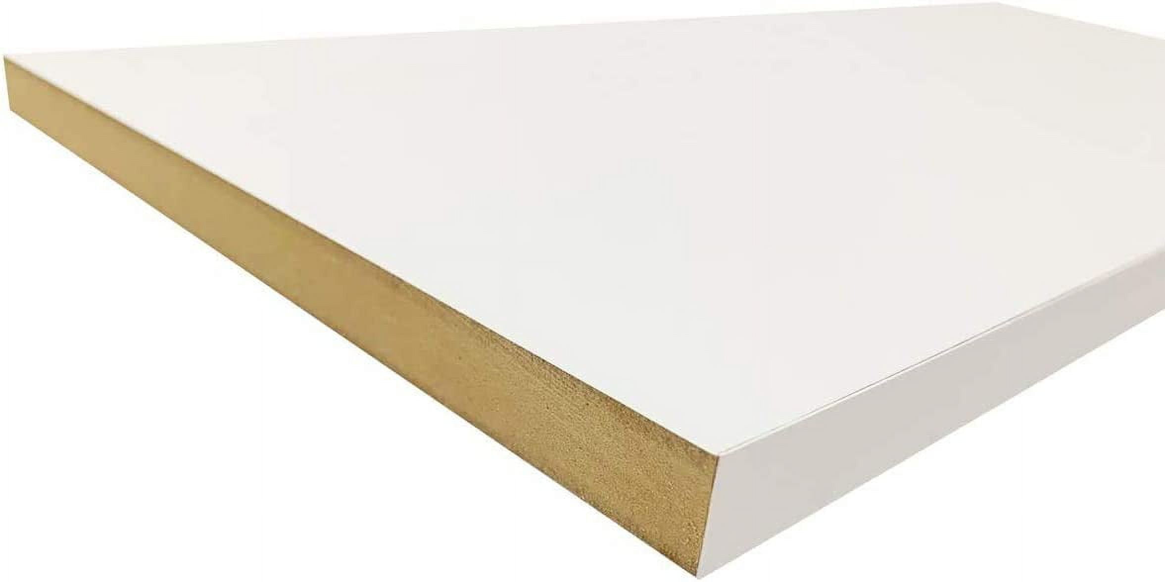 White Closet Shelves Melamine Choose Your Accurate Size (1/8, 1/4, 1/