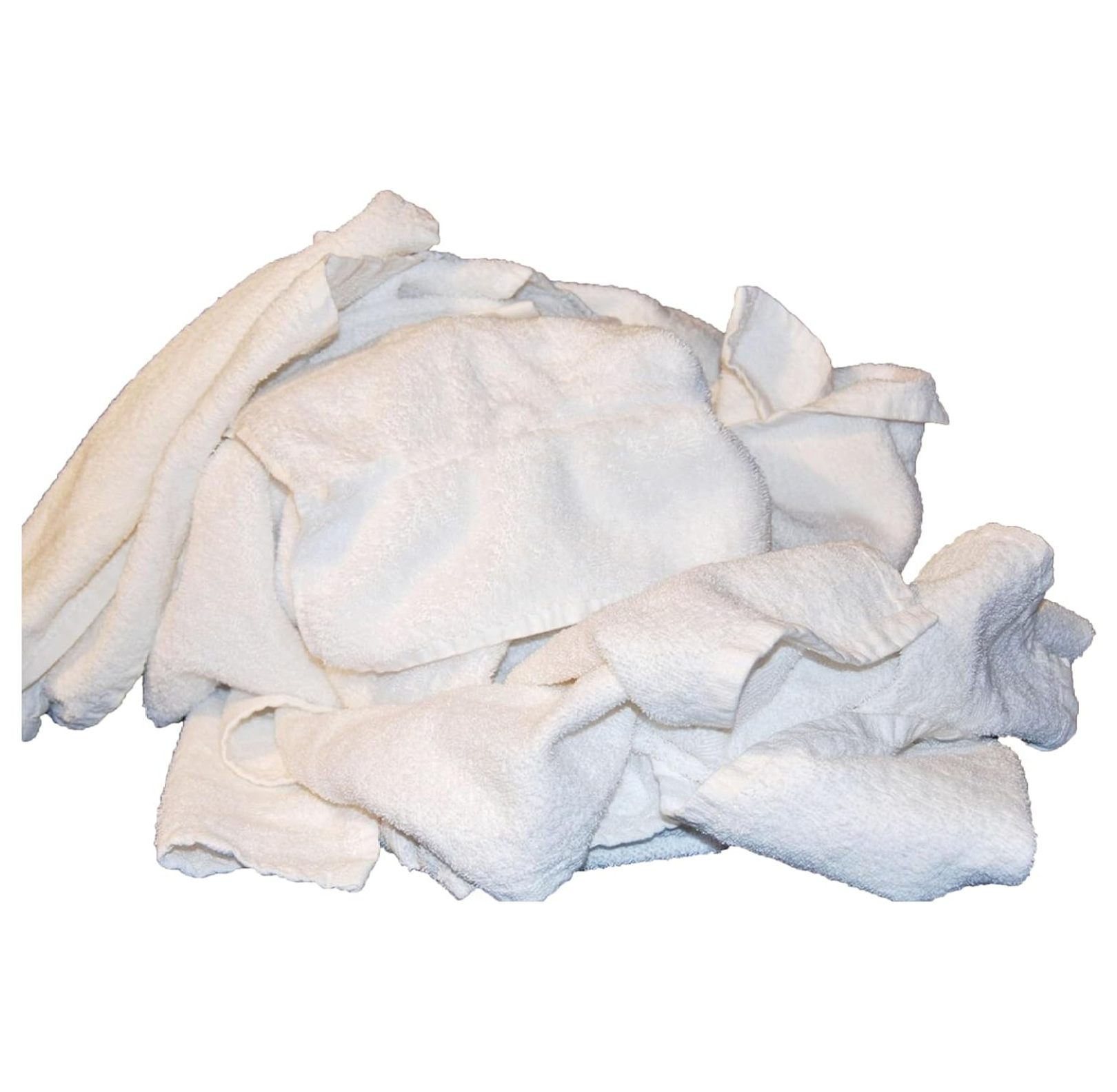 White Cloth Rags Plumbers Rags 25 Lb. Box 100 Cotton