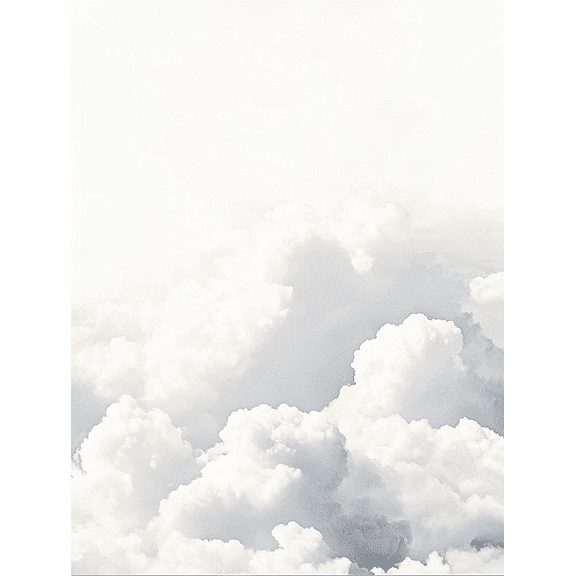 White Clouds Decorative Painting/Canvas Art Perfect for Living Room Bedroom Office Dining Room Study Room Waiting Room Hallway Entryway Conference Room and Guest Room Decor.