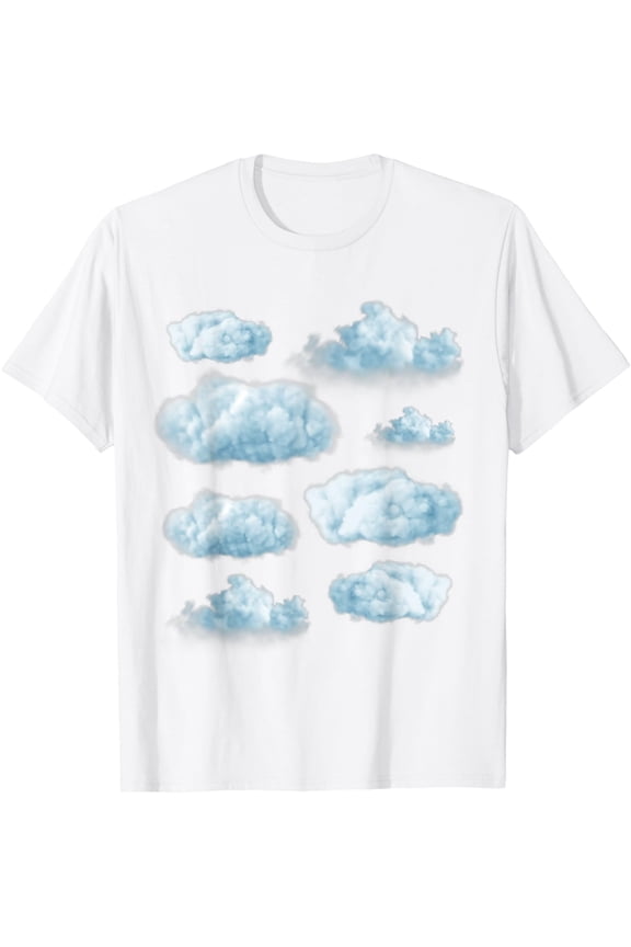 White Clouds Halloween Costume Matching Group Family T-Shirt mens t shirt，white，women，funny，misfits，men，journey